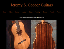 Tablet Screenshot of cooperguitars.com